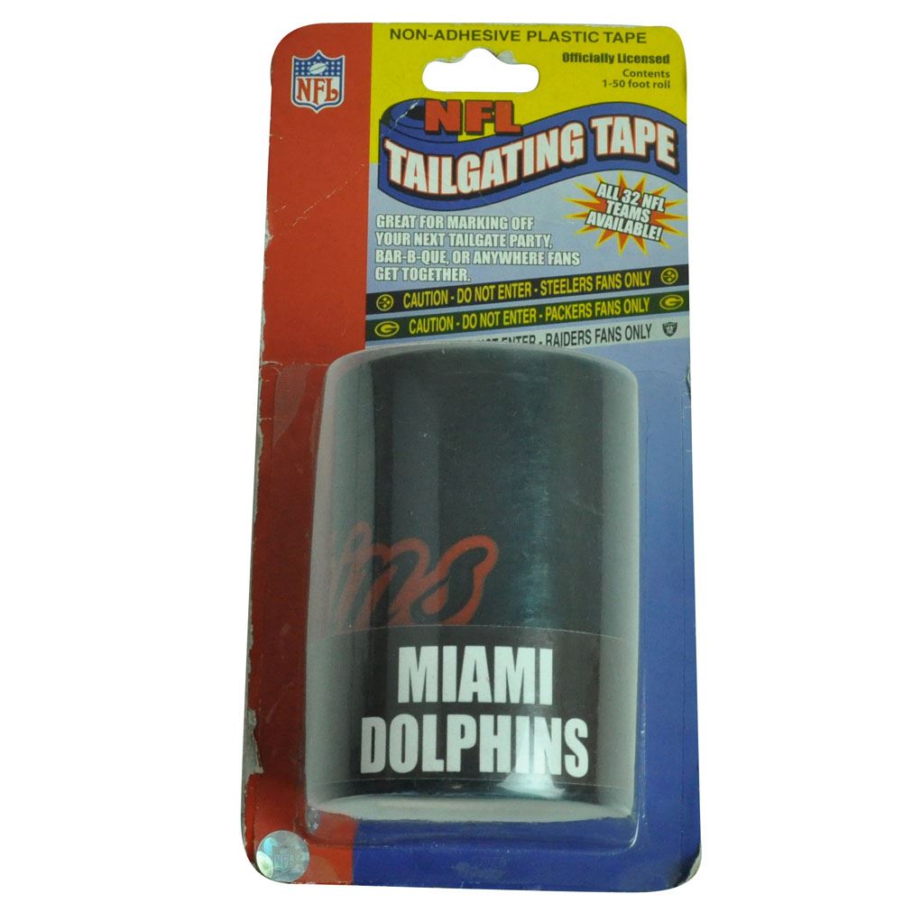 NFL Pro Specialties Miami Dolphins Fins Tailgating Roll Team Logo Tape DN8734