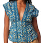 Free People Landy Printed Top Size XS