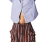 We The Free Womens Cotton Collared Button-Down Top Purple