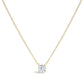 14K White Gold Floating 1/2 Cttw Lab Grown Diamond Solitaire Pendant Necklace - 18" Inches