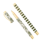 Green Floral Pen Set