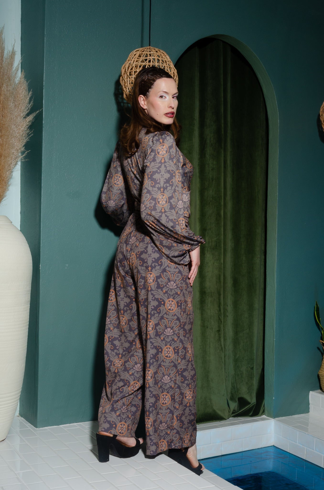 Serafina Top in Royal Woods Jersey  | Laura Byrnes & Hope Johnstun