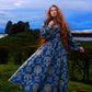 Lucrezia Maxi Gown in Take Me to Galway Crepe | Laura Byrnes & Hope Johnstun