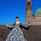 Lucrezia Maxi Gown in Take Me to Galway Crepe | Laura Byrnes & Hope Johnstun