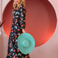 Swann 70s Maxi Dress in Insect Print Crepe | Laura Byrnes & Hope Johnstun