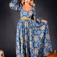 Lucrezia Maxi Gown in Take Me to Galway Crepe | Laura Byrnes & Hope Johnstun
