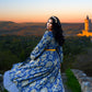 Lucrezia Maxi Gown in Take Me to Galway Crepe | Laura Byrnes & Hope Johnstun