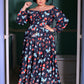 Swann 70s Maxi Dress in Insect Print Crepe | Laura Byrnes & Hope Johnstun