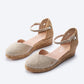 Pubol Premium Fabrics Canvas Espadrille Wedges