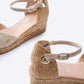 Pubol Premium Fabrics Canvas Espadrille Wedges