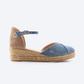 Pubol Premium Fabrics Canvas Espadrille Wedges