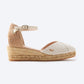 Pubol Premium Fabrics Canvas Espadrille Wedges