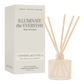 Cashmere and Vanilla White Translucent Tinted Glass Jar Reed Diffuser