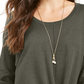 Style & Co Women's Tie-Front Sweater Green Size Medium