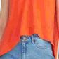 RACHEL Roy Women's Bina Cropped V-Neck Top Red Size Small