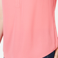 Charter Club Women's Petite Split-Neck Short-Sleeve Top Pink Size 44