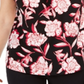 Kasper Women's Keyhole Printed Blouse Pink Size Petite Medium