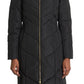 Cole Haan Women's Anoraks & Parkas Down Fuzzy Hood Black Size XL