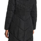 Cole Haan Women's Anoraks & Parkas Down Fuzzy Hood Black Size XL