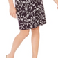 Jessica Howard Women's Floral 3/4 Sleeve Crew Neck Above the Knee a Line Party Dress Purple Size 6 Petite