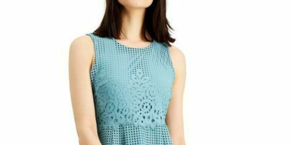 Alfani Women's Sleeveless MIDI Party Dress Green Size 6