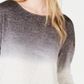 Bar III Women's Dip Dye Pullover Sweater Gray Size X-Small