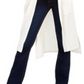 1.STATE Women's Waffle Knit Maxi Cardigan Sweater White