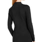 INC International Concepts Women's Mock Neck Keyhole Twist Sweater  Black Size L