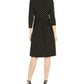 Anne Klein Women's Printed Faux Wrap Dress Black Size XX-Small