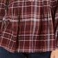 Style & Co Women's Plaid Long Sleeve with Buttons Top Purple Size X-Small