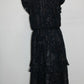 INC International Concepts Women's Ruffled Metallic Sleeveless V Neck MIDI Evening Sheath Dress Blue Size X-Large