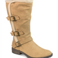 White Mountain Women's Santell Faux Fur Tall Knee High Boots Brown Size 5M