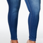 Celebrity Pink Women's Petite Plus Size Infinite Stretch Dawson Super-Skinny Jeans Blue Size 14P