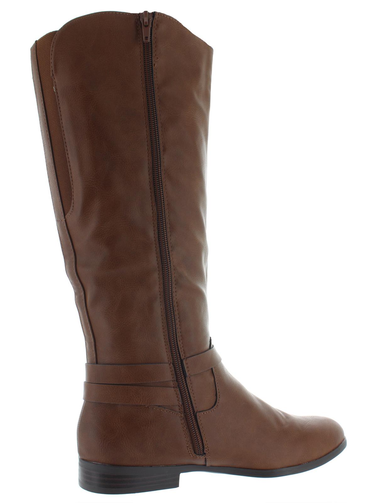 Style & Co Women's Kindell Faux Leather Riding Boots Tan Size 6 M