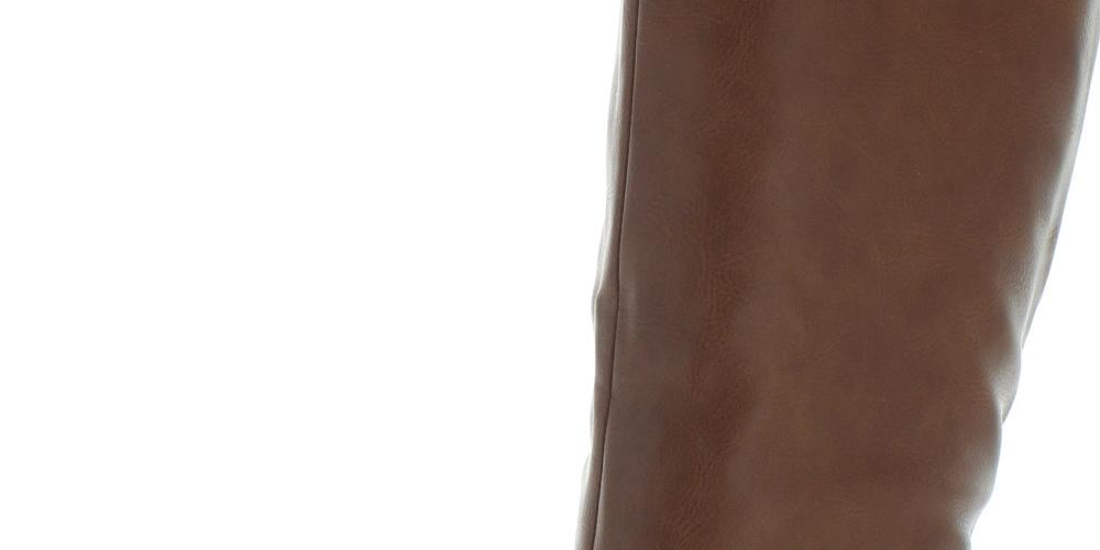 Style & Co Women's Kindell Faux Leather Riding Boots Tan Size 6 M