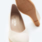 Roses Canvas V Cut Espadrille Wedges