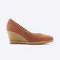 Roses Canvas V Cut Espadrille Wedges