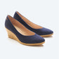 Roses Canvas V Cut Espadrille Wedges