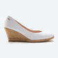 Roses Canvas V Cut Espadrille Wedges