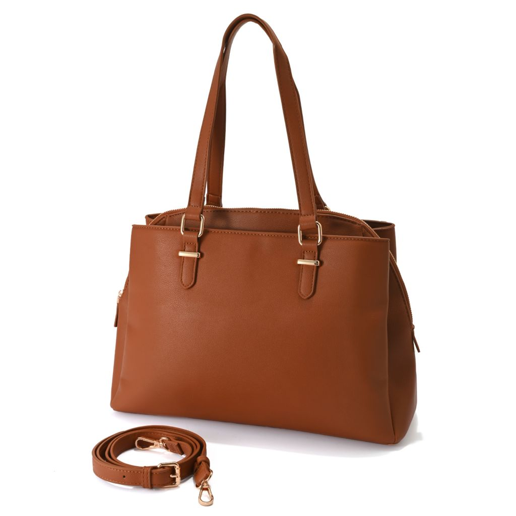 Urban Expressions Cambria Pebbled Faux Leather Satchel Bag