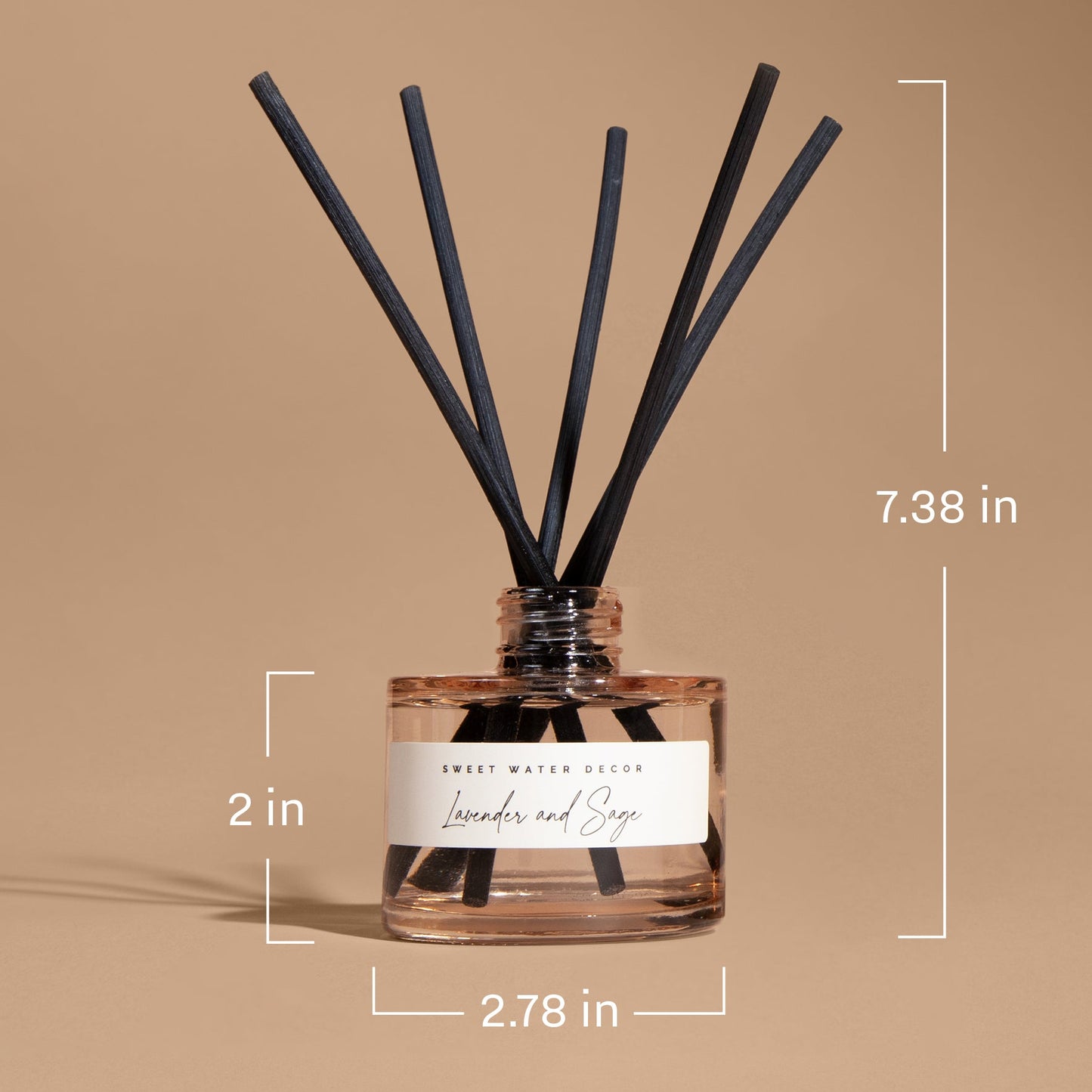 Spa Day Blue Tinted Glass Jar Reed Diffuser