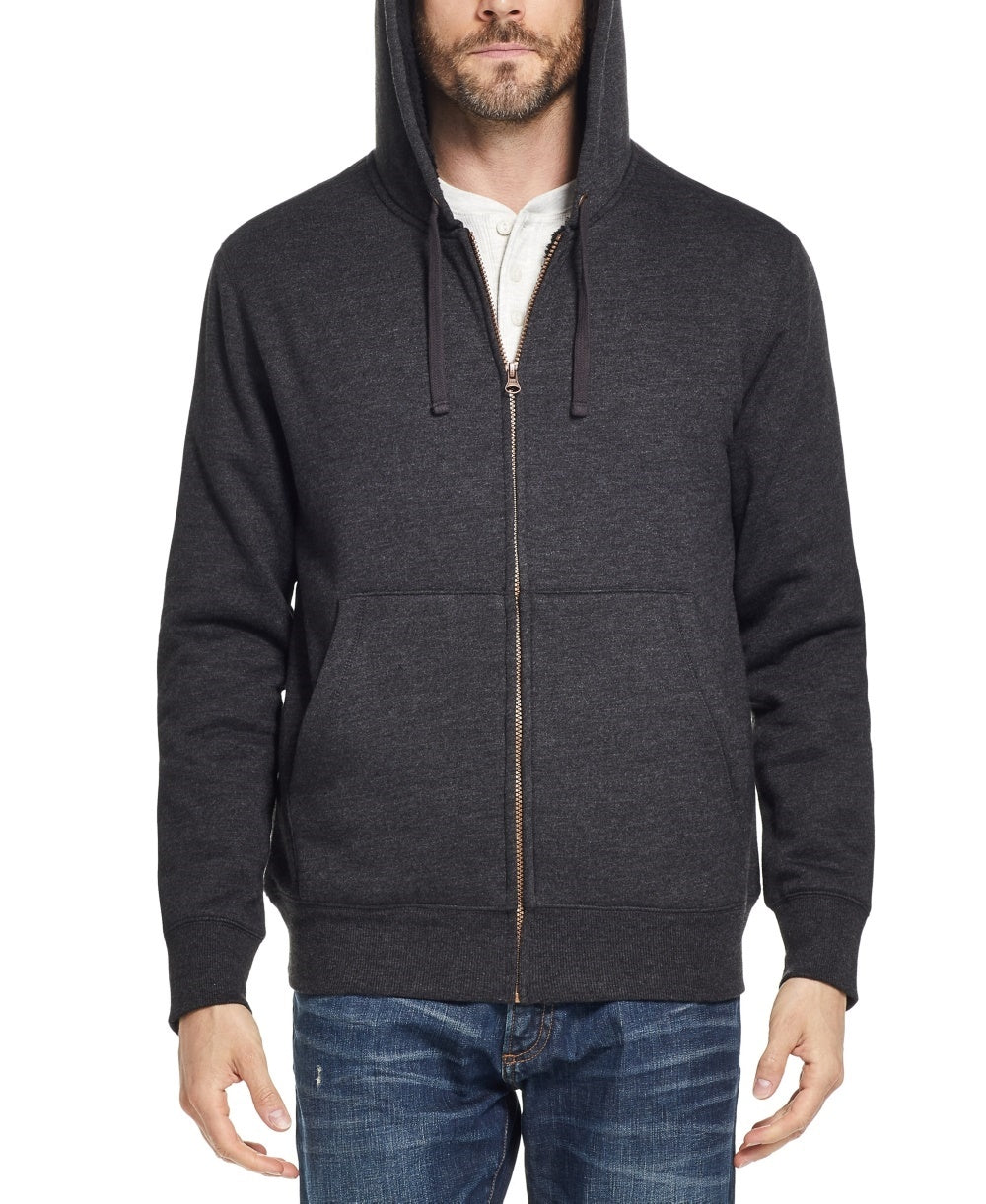 Weatherproof Vintage Men's Fleece Lined Hoodie Charcoal Size Small Medium