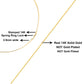 Unisex Solid 14K Yellow Gold 2.8mm Imperial Herringbone Chain Necklace - 18" Inches
