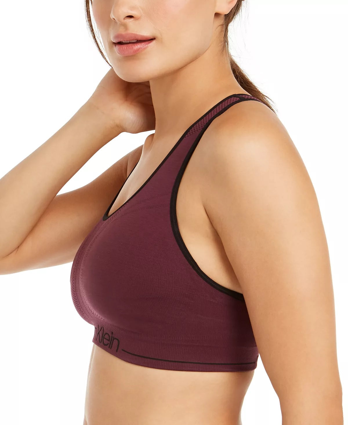 Calvin Klein Women's Impact Sports Bra Red Size Medium