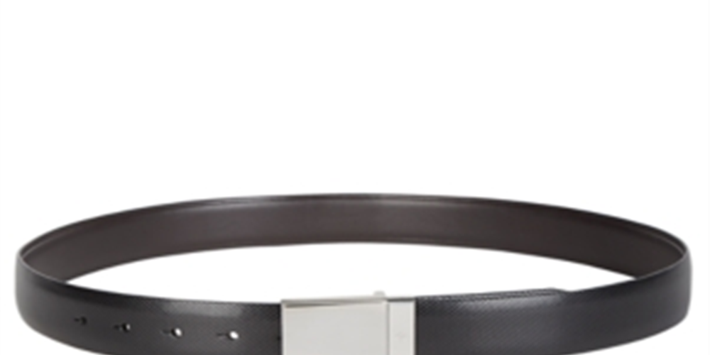 Ryan Seacrest Distinction Men's Leather Professional Dress Belt BlackSize Large