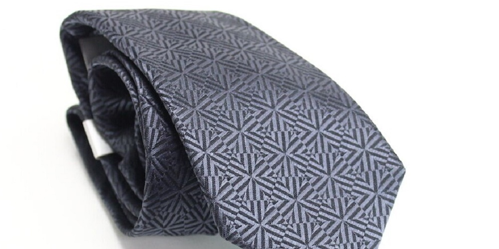 Alfani Men's Gray Slim Neck Tie Black Size Regular