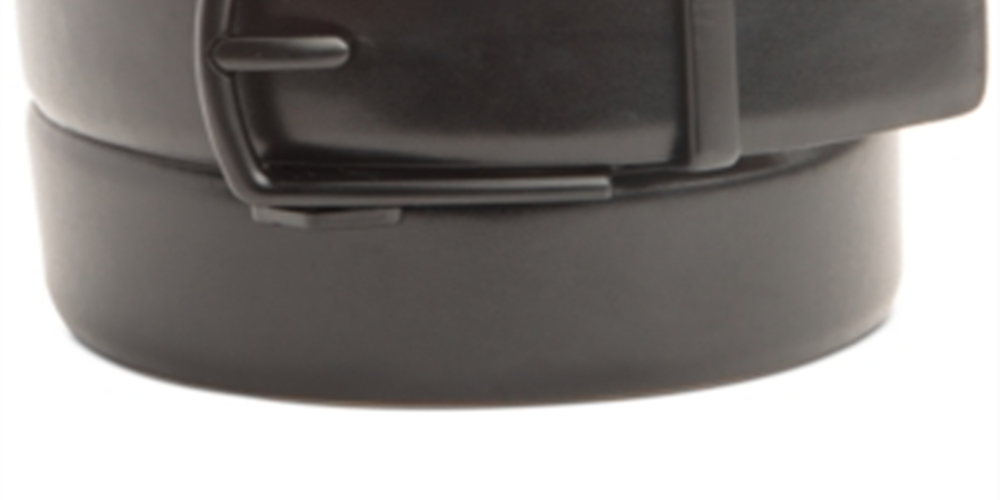 Kenneth Cole Reaction Men's Track Lock Leather Comfort Casual Belt Black Size Small