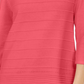 Karen Scott Women's Ribbed 3/4 Sleeve Sweater Orange Size Large