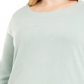 Alfani Women's Plus Boatneck Pullover Sweater Blue Size 3X