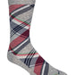 Cole Haan Men's Diagonal Plaid Crew Socks Gray Size 7-12